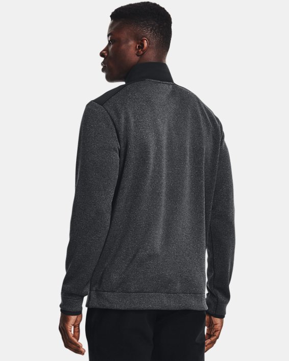 Herren UA Storm SweaterFleece mit ½-Zip, Black, pdpMainDesktop image number 1